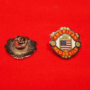 Classic American Red Devils Badge Pin