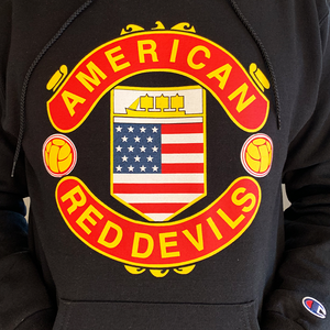Classic American Red Devils Badge Hoodie